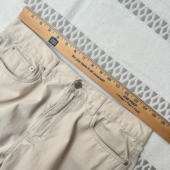 Tommy Hilfiger Women's Preppy Straight Leg Pants 12 Tan Khaki Cotton Normcore - Picture 6 of 11